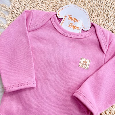 Conj. Body e Calça 100% Algodão Egípcio com Proteção UV50+ - Rose